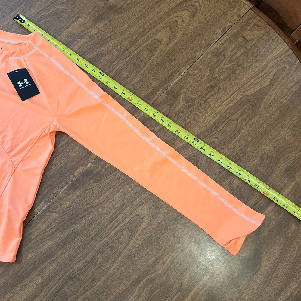 Under Armour Womens UA Train CW Crew Long Sleeve Shirt Orange 1373970 Small NWT - Picture 8 of 14